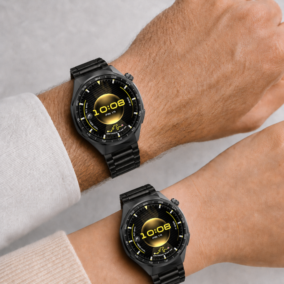 Huawei Watch GT6 Pro 46mm İle Uyumlu Katlanır Klipsli Paslanmaz Çelik Saat Kordonu