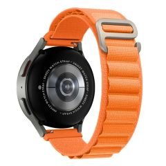 Samsung Galaxy Watch 6 – Classic 40-43-44-47mm 20mm Uyumlu Frost Alpine Loop Kordon Turuncu - Turuncu