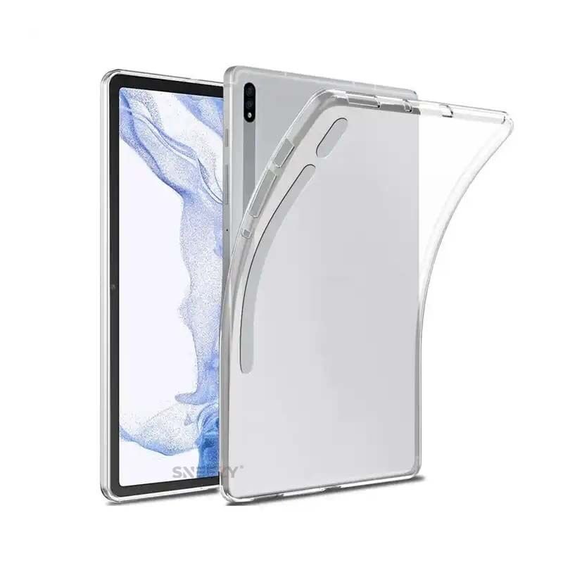 Samsung Tab S7 FE SM-T733-T735 12.4 İnç Kılıf ShockArmor Clear Köşe korumalı şeffaf tablet kılıfı