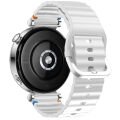 Huawei Watch GT6 41mm İle Uyumlu Dalga Desenli Tokalı Yumusaş Soft Silikon Kordon