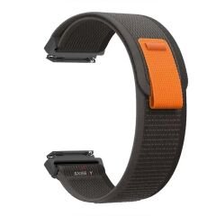 Samsung Galaxy Watch Active Active 2 44mm-40mm Uyumlu 20mm Wander Trail Loop Kordon Siyah - Siyah