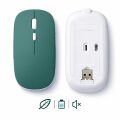 MacBook iPad Uyumlu Bluetooth Şarjlı Mouse USB Dongle Şarj Kablosu Dahil Sessiz İnce ve Taşınabilir Haki