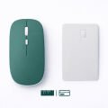 MacBook iPad Uyumlu Bluetooth Şarjlı Mouse USB Dongle Şarj Kablosu Dahil Sessiz İnce ve Taşınabilir Haki
