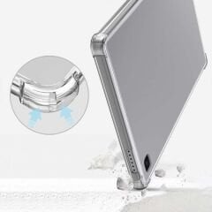 Samsung Tab A7 T500 10.4 İnç Kılıf ShockArmor Clear Köşe korumalı şeffaf tablet kılıfı