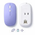 MacBook iPad Uyumlu Bluetooth Şarjlı Mouse USB Dongle Şarj Kablosu Dahil Sessiz İnce ve Taşınabilir Lavant