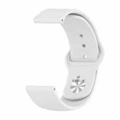 Huawei Watch GT5 46mm Uyumlu Kordon PureLux Soft Yumuşak Silikon Kordon Beyaz