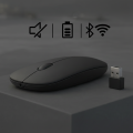 MacBook iPad Uyumlu Bluetooth Şarjlı Mouse USB Dongle Şarj Kablosu Dahil Sessiz İnce ve Taşınabilir Siyah