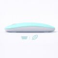 MacBook iPad Uyumlu Bluetooth Şarjlı Mouse USB Dongle Şarj Kablosu Dahil Sessiz İnce ve Taşınabilir Turkuaz