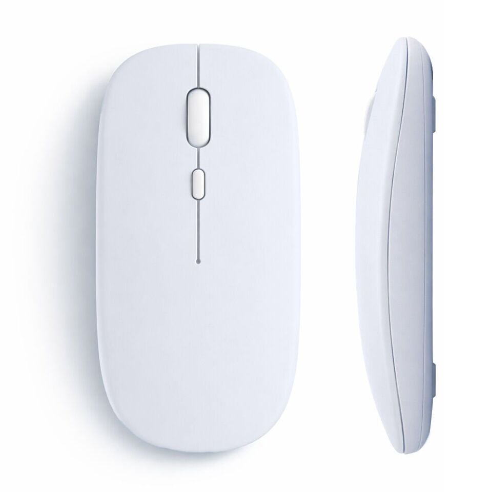 Tablet ve Telefon İçin Bluetooth Mouse iOS Android Uyumlu Şarjlı Batarya USB Dongle ve Kablo Dahil