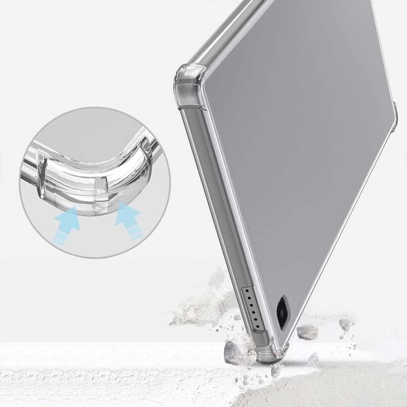 Samsung Tab A8 T290 8.7 İnç Kılıf ShockArmor Clear Köşe korumalı şeffaf tablet kılıfı