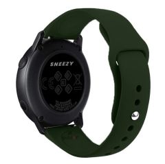 Huawei Watch GT5 46mm Uyumlu Kordon PureLux Soft Yumuşak Silikon Kordon Koyu Yeşil