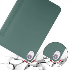 Apple iPad 8.Nesil 10.2 İnç 2020 Uyumlu Soft Safe Arkası Silikon Smart Tablet kılıfı Haki - Haki