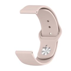 Huawei Watch GT5 46mm Uyumlu Kordon PureLux Soft Yumuşak Silikon Kordon Pudra