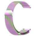 Huawei Watch GT6 41mm Uyumlu Manyetik Milanese Loop Metal Kordon Rainbow