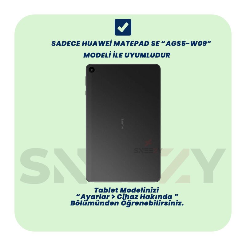 Huawei Matepad Se 10.4 İnç Kılıf ShockArmor Clear Köşe korumalı şeffaf tablet kılıfı