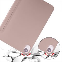 Apple iPad Air 3 / Pro 10.5 İnç Uyumlu Soft Safe Arkası Silikon Smart Tablet kılıfı Gold - Gold