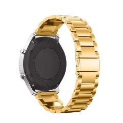 Huawei Watch GT 2 Elegant-Classic 42mm Uyumlu 20mm Ironweft Döküm Çelik Metal Kordon Gold - Gold