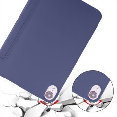 Apple iPad Air 3 / Pro 10.5 İnç Uyumlu Soft Safe Arkası Silikon Smart Tablet kılıfı Lacivert - Lacivert