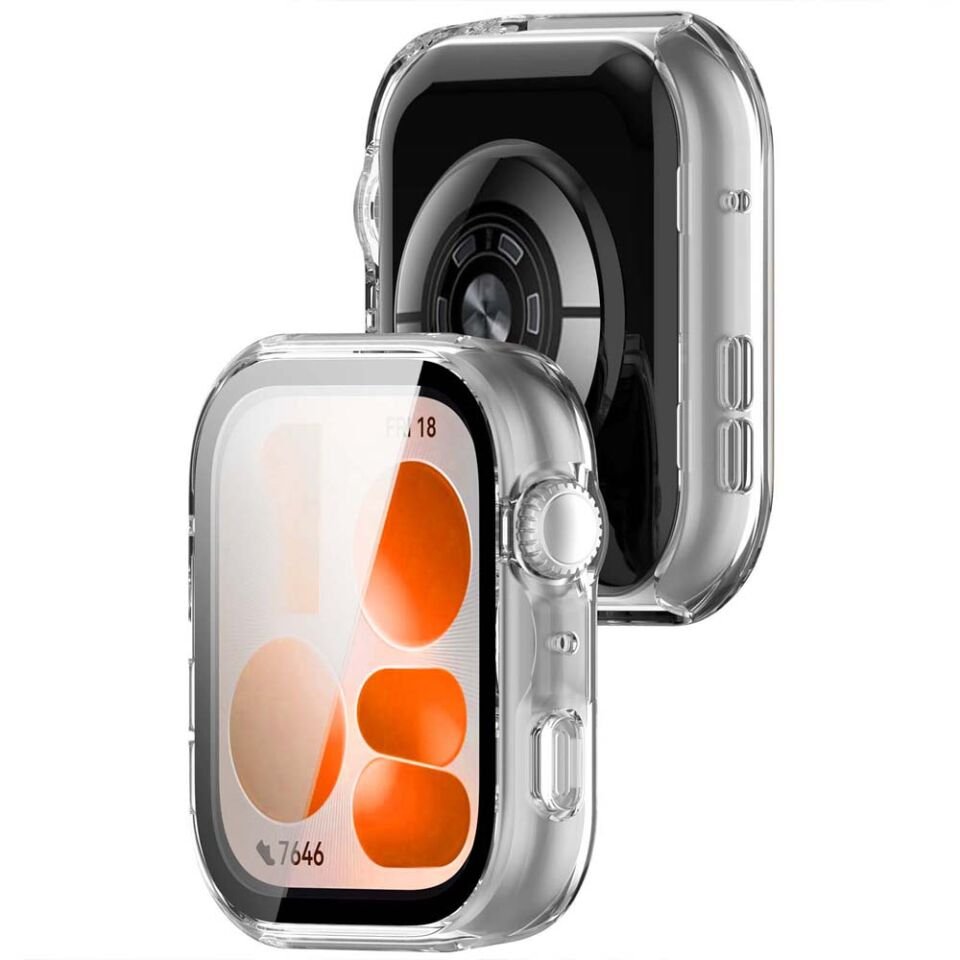 Huawei Watch Fit 5 Uyumlu Kasa Uyumlu Kılıf Sert PC Kasa ve Ekran Koruyucu Kılıf