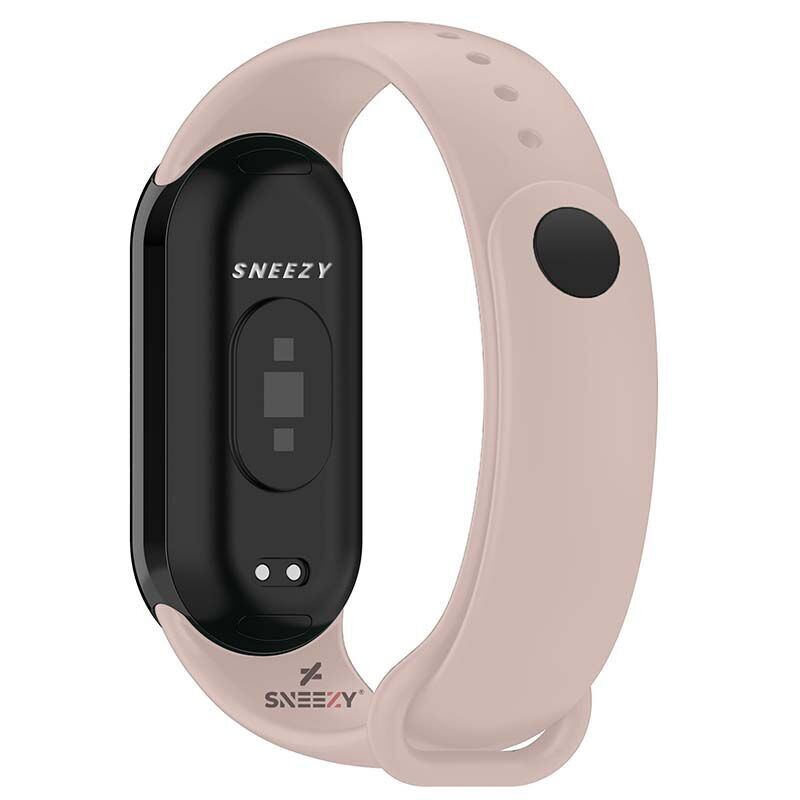 Sneezy Mİ Band 9 İle Uyumlu PureLux Soft Silikon Kordon Pudra