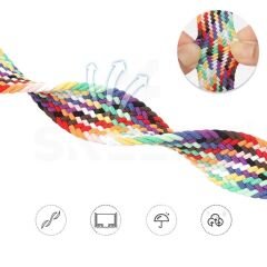 Xiaomi Watch S1 S1 Active Mi Watch Watch Color 22mm FiberLink Manyetik Tokalı Kumaş Örgü Kordon Kırmızı Koyu