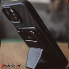 Sneezy İphone 14-14 Plus-14 Pro-14 Pro max Uyumlu Birinci Sınıf Stand Özellikli Magsafe Deri Kartlık