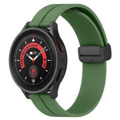 Huawei Watch 3 Elite-Classic 46mm-Watch 3 Pro 22mm Uyumlu Coastal Manyetik Tokalı Silikon Kordon