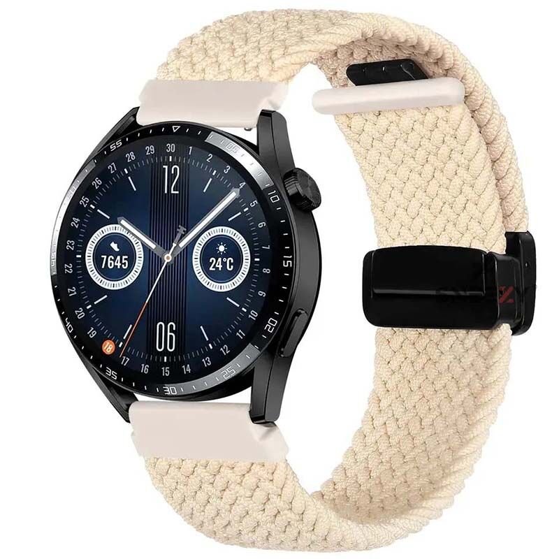 Xiaomi Watch S1 S1 Active Mi Watch Watch Color 22mm FiberLink Manyetik Tokalı Kumaş Örgü Kordon Starlight - Starlight