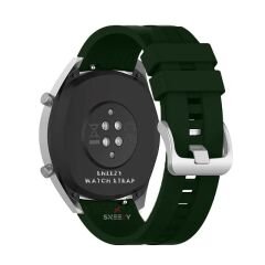 Honor Magic Watch 2 – Watch Magic – Watch Gs3 22mm Uyumlu NovaGT Supreme Silikon Kordon Koyu Yeşil