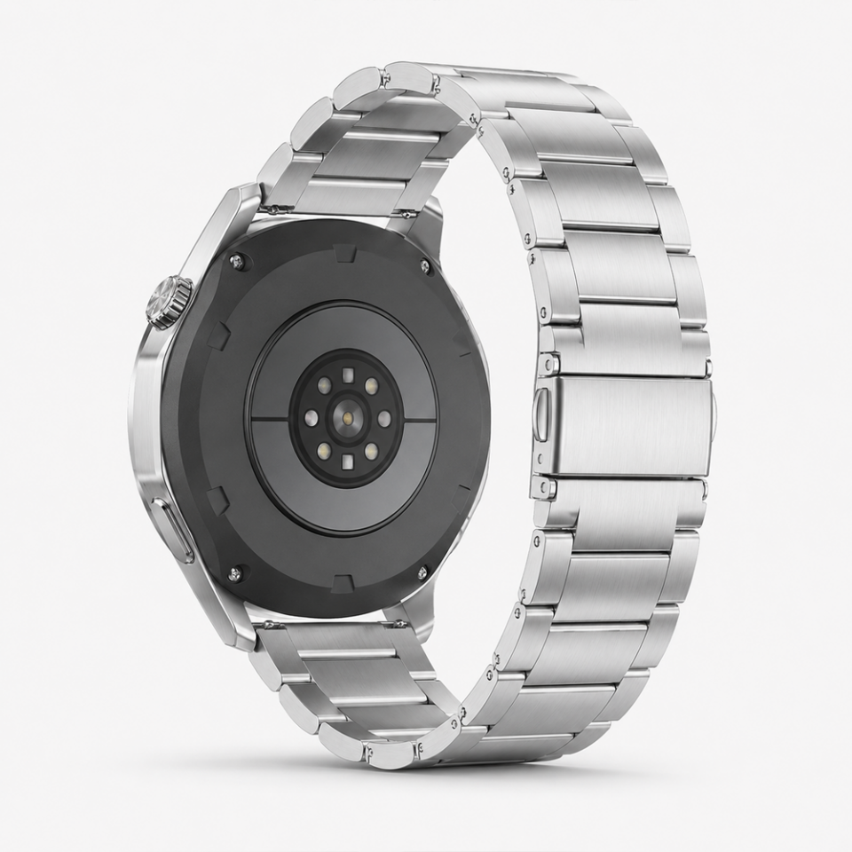 Huawei Watch GT6 46mm İle Uyumlu Katlanır Klipsli Paslanmaz Çelik Saat Kordonu