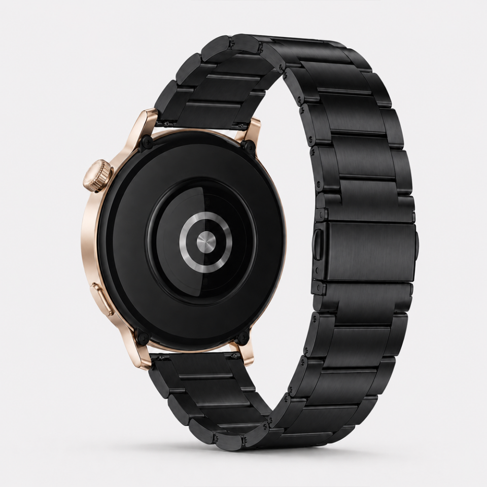 Huawei Watch GT3 42mm Ve GT2 42mm İle Uyumlu Katlanır Klipsli Paslanmaz Çelik Saat Kordonu