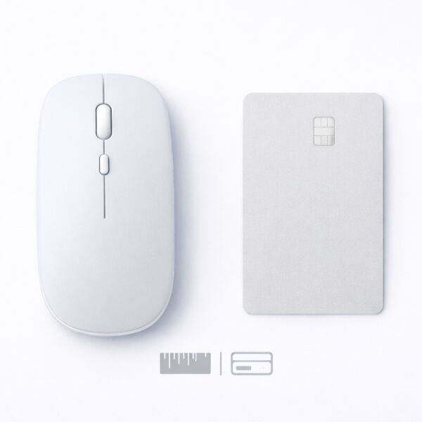 Mac iPad PC Tablet Uyumlu Mouse Şarjlı Batarya Sessiz Tıklama USB Dongle ve Kablo Dahil Beyaz