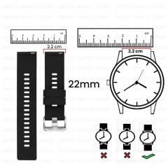 Sneezy Samsung Gear S3 Frontier R760 – S3 Classic R770 22mm FiberLink Manyetik Tokalı Örgü Kordon Siyah - Turuncu