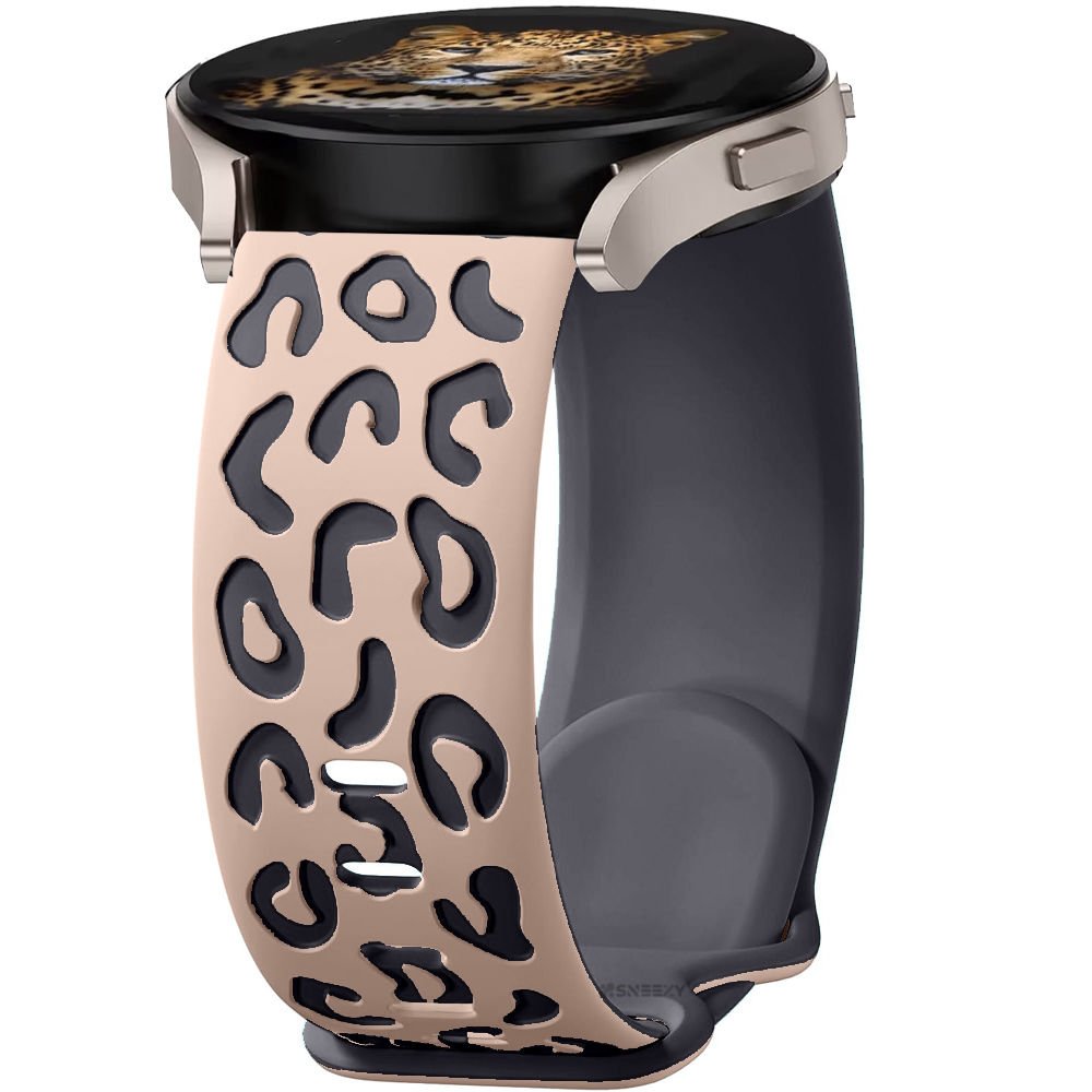 Huawei Watch GT2 GT3 42mm İle Uyumlu Leopar Desenli Silikon Kordon Kayış