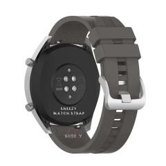 Amazfit Watch GTR 3 Pro-GTR 3-GTR 2e-GTS 2-GTR 47mm 22mm Uyumlu NovaGT Supreme Silikon Kordon Koyu Gri