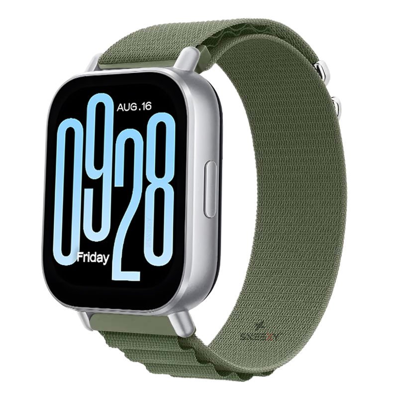 Redmi Watch 5 Active Redmi 5 Lite Uyumlu Kordon Kordon Alpine Loop Kancalı Kumaş Kordon Haki