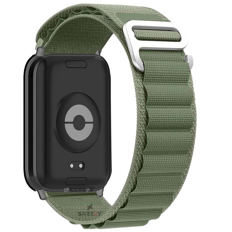 Redmi Watch 5 Active Redmi 5 Lite Uyumlu Kordon Kordon Alpine Loop Kancalı Kumaş Kordon Haki