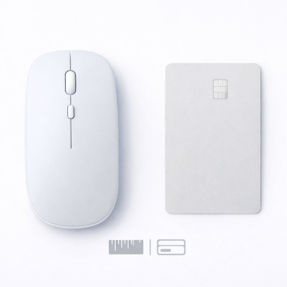 Minimal Tasarımlı Kablosuz Mouse Bluetooth Bağlantı Şarjlı USB Dongle Destekli Hafif ve Şık