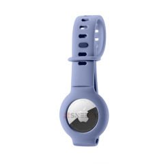 Apple AirTag Yüksek Kaliteli Anahtarlık ve Bileklik Kılıfı 360 Tam Koruma Silikon Kordon Lavanta - Lavanta