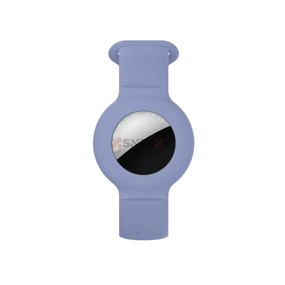 Apple AirTag Yüksek Kaliteli Anahtarlık ve Bileklik Kılıfı 360 Tam Koruma Silikon Kordon Lavanta - Lavanta