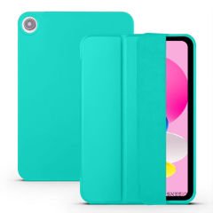 Apple iPad Air 5.Nesil 10.9 2022 İnç Uyumlu Soft Safe Arkası Silikon Smart Tablet kılıfı Mint