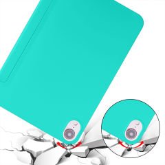 Apple iPad Air 5.Nesil 10.9 2022 İnç Uyumlu Soft Safe Arkası Silikon Smart Tablet kılıfı Mint