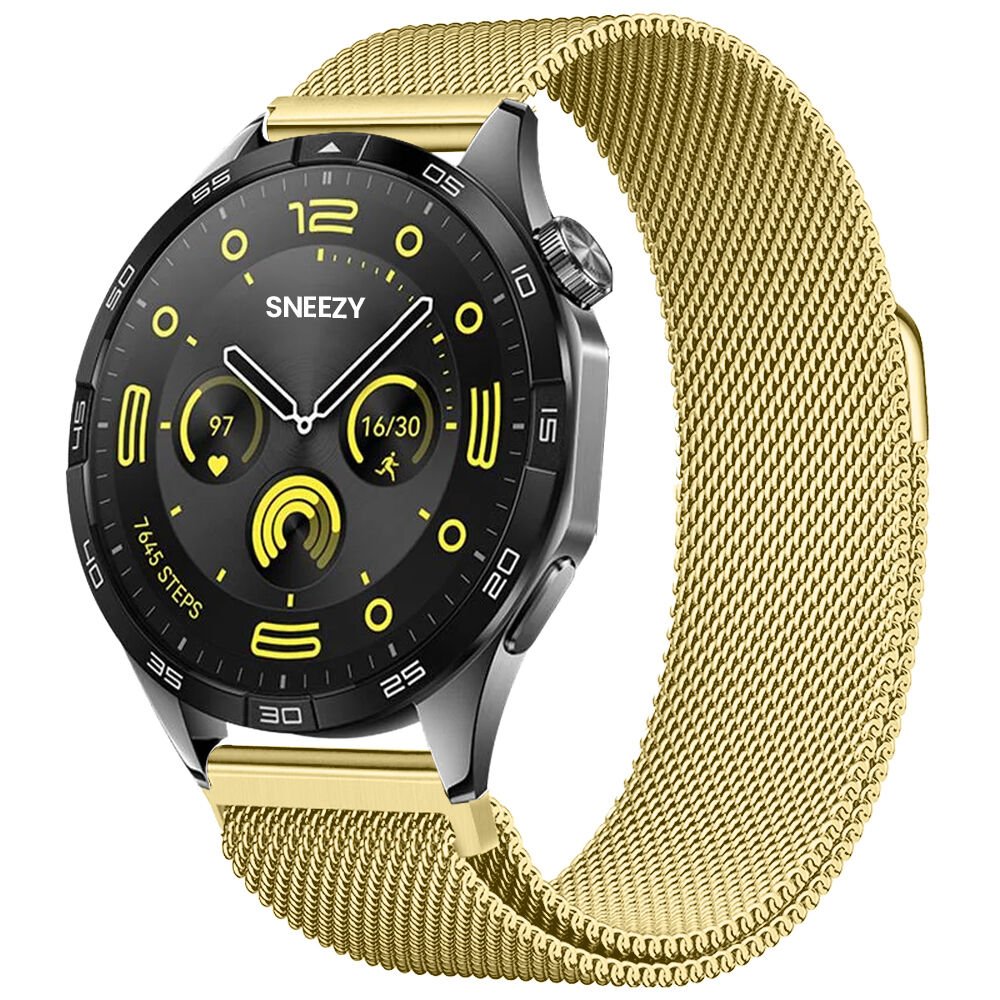 Huawei Watch GT4 46mm Uyumlu Manyetik Milanese Loop Metal Kordon