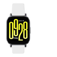 Redmi Watch 5 Active Redmi 5 Lite Uyumlu Kordon Kordon PureLux Soft Yumuşak Silikon Kordon Beyaz