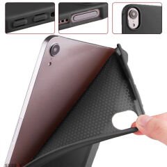 Apple iPad Mini 4.5.Nesil 7.9 İnç Uyumlu Soft Safe Arkası Silikon Smart Tablet kılıfı Siyah - Siyah