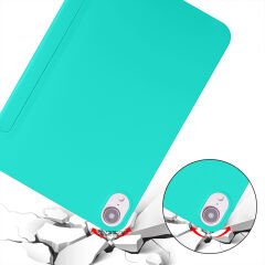 Apple iPad Mini 4.5.Nesil 7.9 İnç Uyumlu Soft Safe Arkası Silikon Smart Tablet kılıfı Mint
