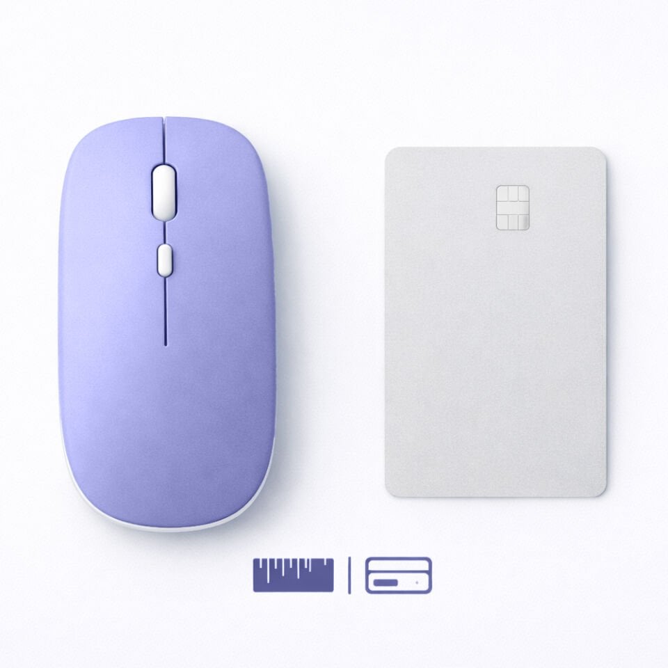 Profesyonel Kablosuz Mouse Bluetooth Dongle Destekli Şarjlı Batarya Sessiz ve Ergonomik Tasarım Lavant
