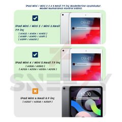 Apple iPad Mini 2.3.Nesil 7.9 İnç Uyumlu Soft Safe Arkası Silikon Smart Tablet kılıfı Rose Gold - Rose Gold