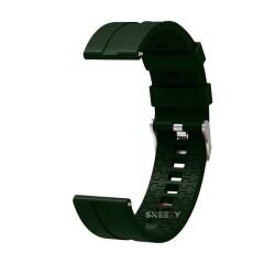 Haylou Solar LS05 – RS3 LS04 – RT LS05S 22mm Uyumlu NovaGT Supreme Silikon Kordon Koyu Yeşil