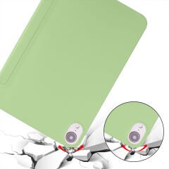 Apple iPad Mini 2.3.Nesil 7.9 İnç Uyumlu Soft Safe Arkası Silikon Smart Tablet kılıfı Yeşil - Yeşil